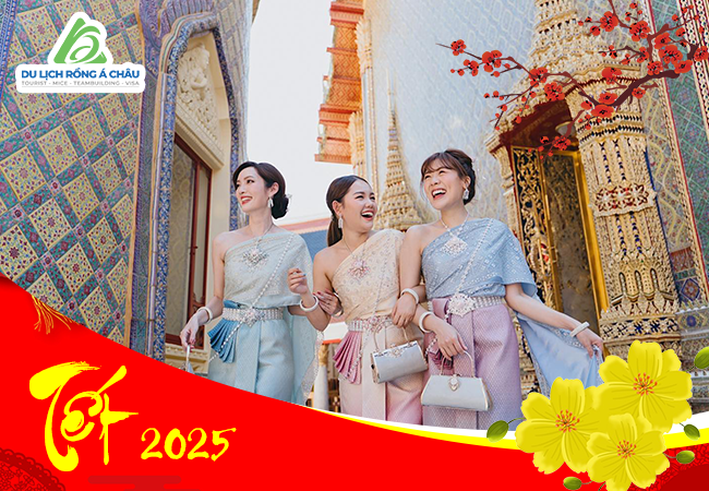 TOUR THÁI LAN: BANGKOK - PATTAYA 5 NGÀY 4 ĐÊM TẾT NGUYÊN ĐÁN 2025